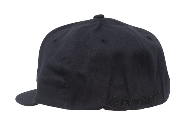 RAW Black on Black Cap Poker Cap