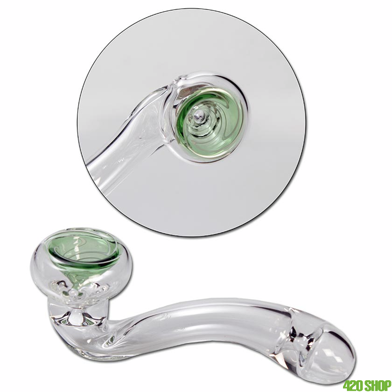 Glass Weed Pipe Swirl 11CM