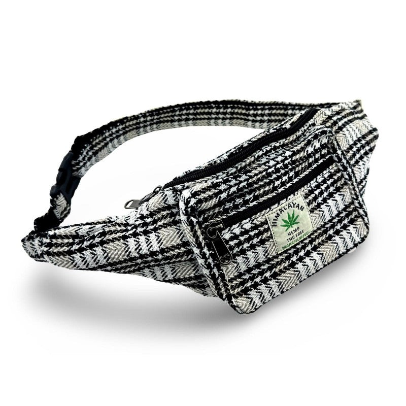 Handmade Himalayan Hemp Bumbag - Tartan