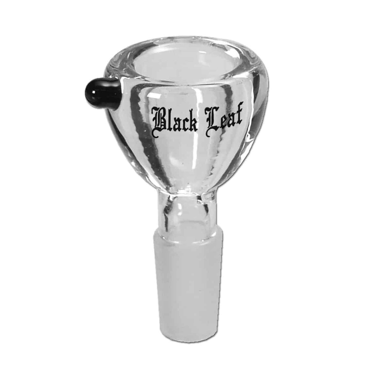 Black Leaf Glass Bowl Heavy