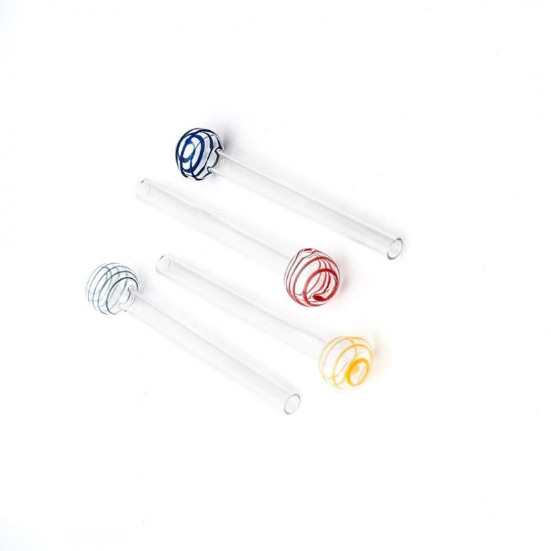 Colourful Glass Oil pipe 15cm