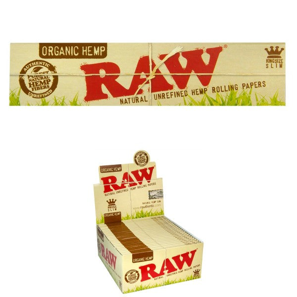 Raw Organic King Size Slim Rolling Papers wide