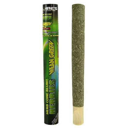 CYCLONES - MEAN GREEN FLAVOURED HERBAL CONES WITH WOODEN TIPS
