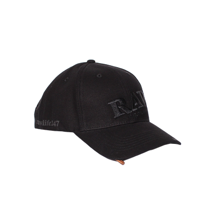 RAW Black on Black Cap Poker Cap