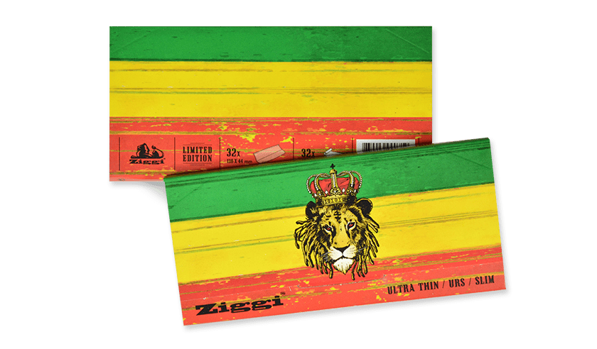 Ziggi URS Slim Ultra Thin Rasta Lion