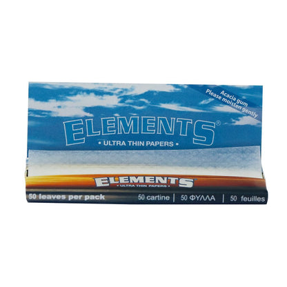 Elements 1 1/4 Medium Size Cigarette Papers Ultra Thin Papers