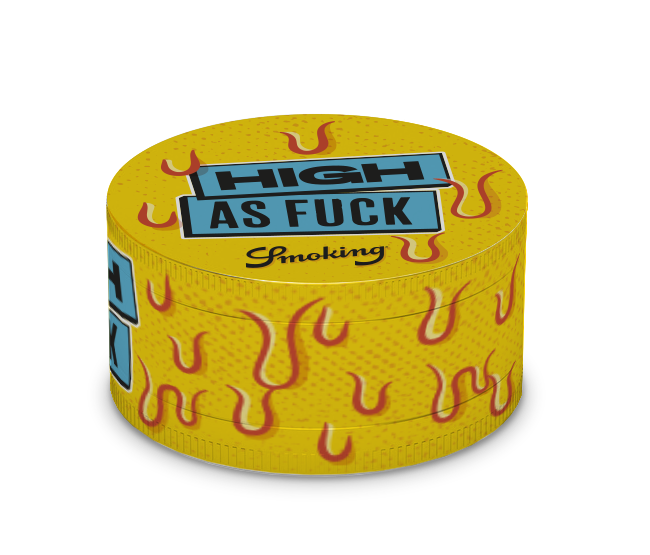 Smoking "High as F*ck" Grinder