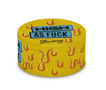 Smoking "High as F*ck" Grinder