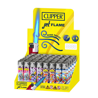 Clipper Jet Flame Lighter "Cyborg Assassins"