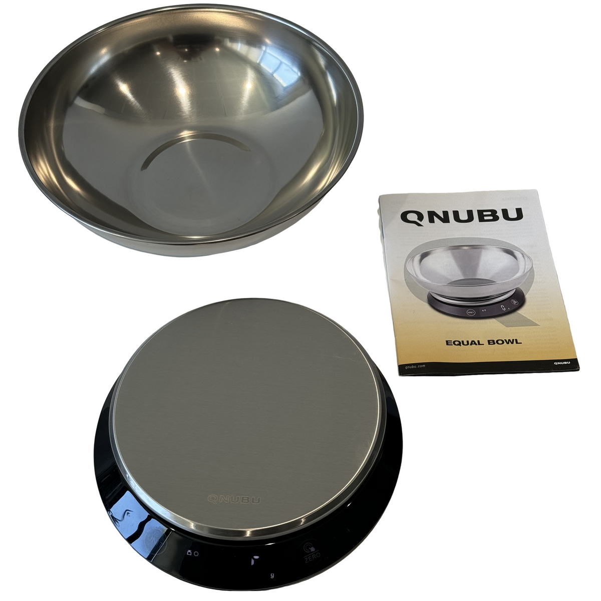 Digital Scale with Bowl - Qnubu - Equal Bowl - (1g to 5000g - 0ml to 5000ml)