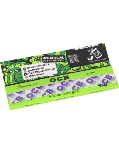 OCB Premium King Size Slim 420 Special Black Rolling Papers