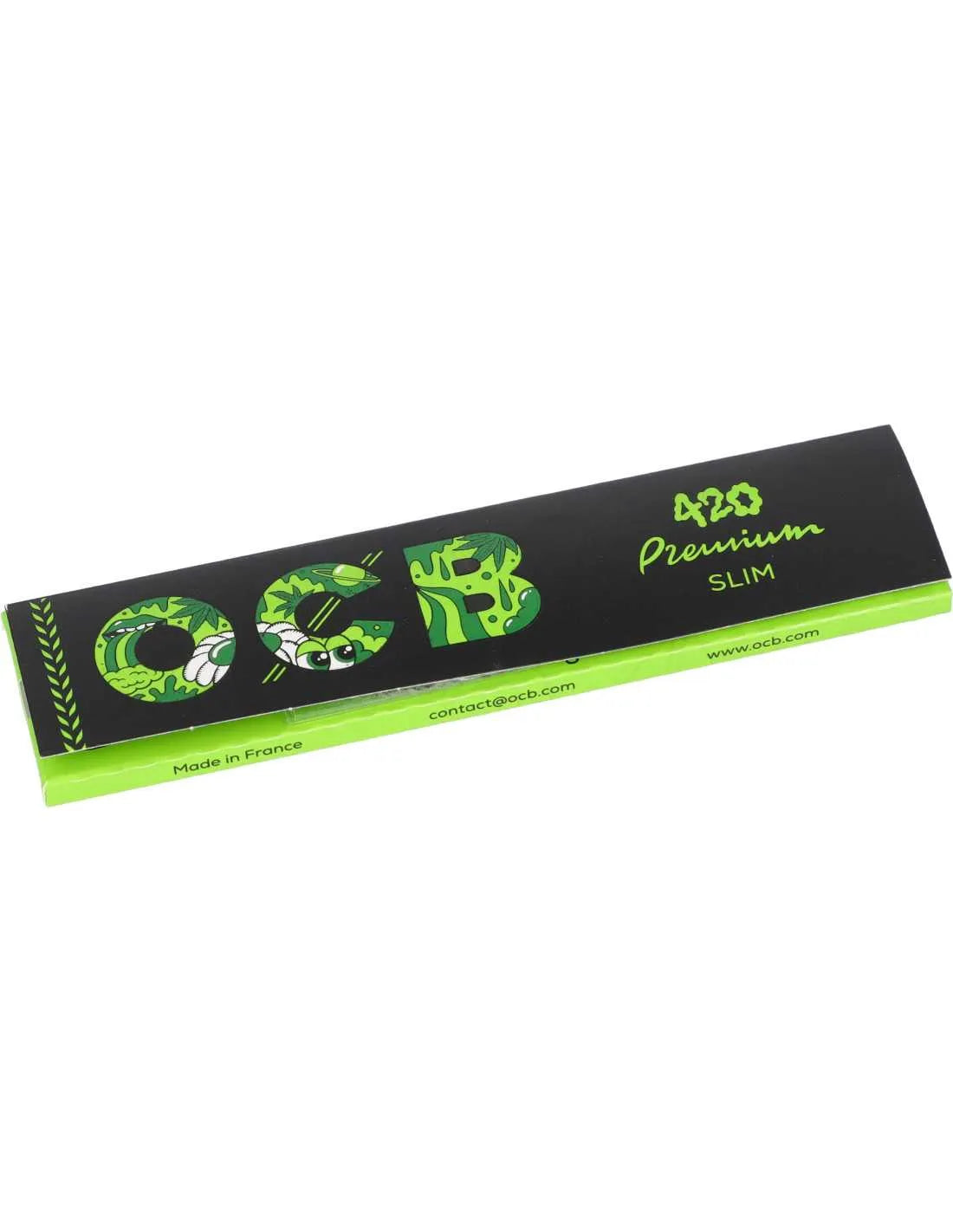 OCB Premium King Size Slim 420 Special Black Rolling Papers