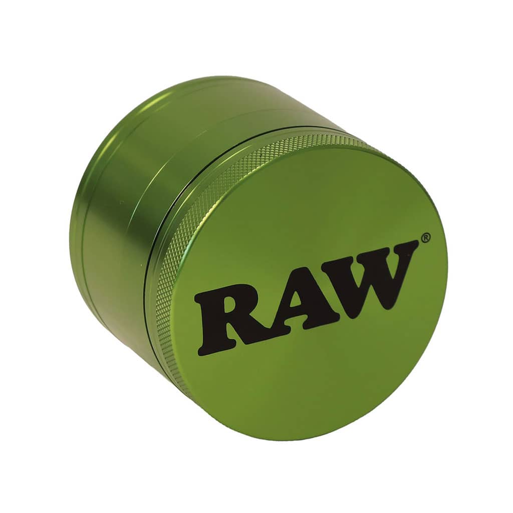 RAW Aluminium Grinder – 4 parts – 56mm – Green