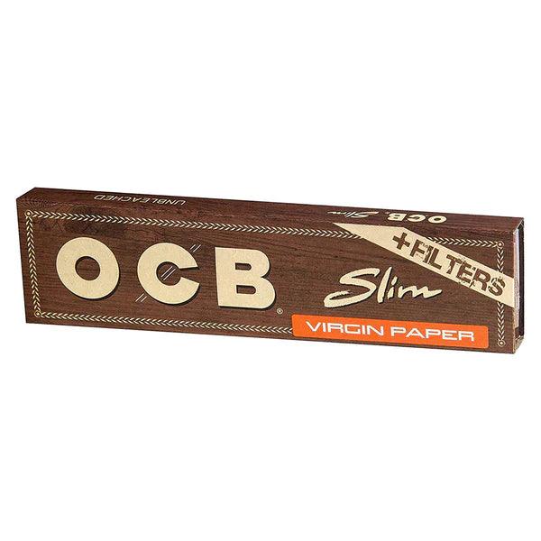 OCB Virgin King Size Slim Rolling Papers + Tips