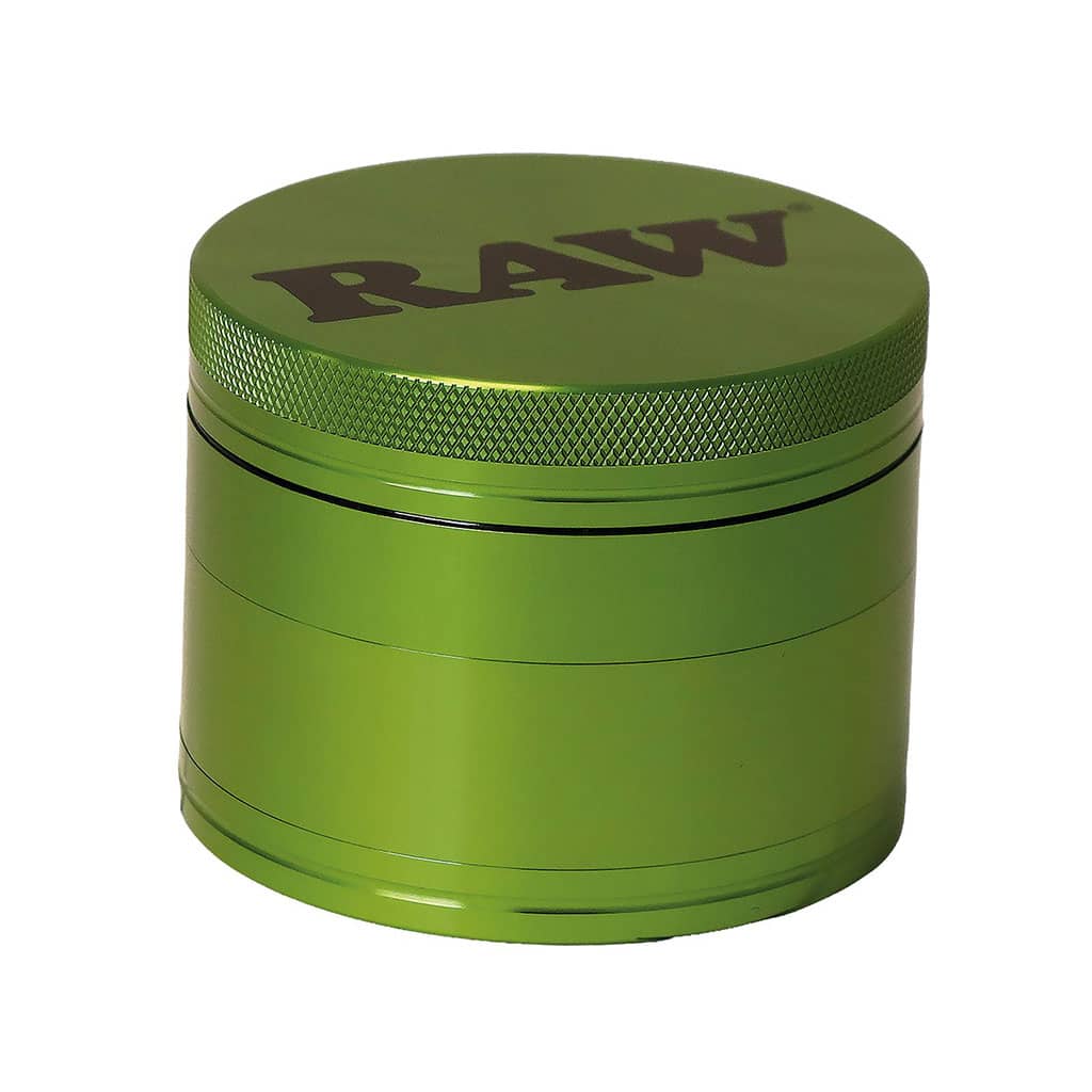 RAW Aluminium Grinder – 4 parts – 56mm – Green