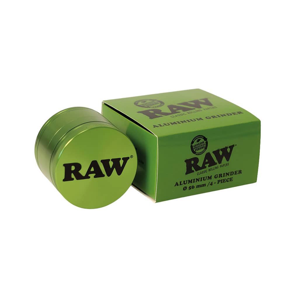 RAW Aluminium Grinder – 4 parts – 56mm – Green