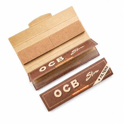 OCB Virgin King Size Slim Rolling Papers + Tips