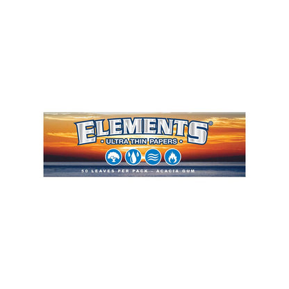 Elements 1 1/4 Medium Size Cigarette Papers Ultra Thin Papers