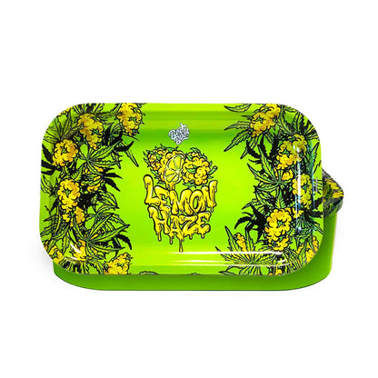Best Buds – Lemon Haze Tin Box Rolling Tray with Storage
